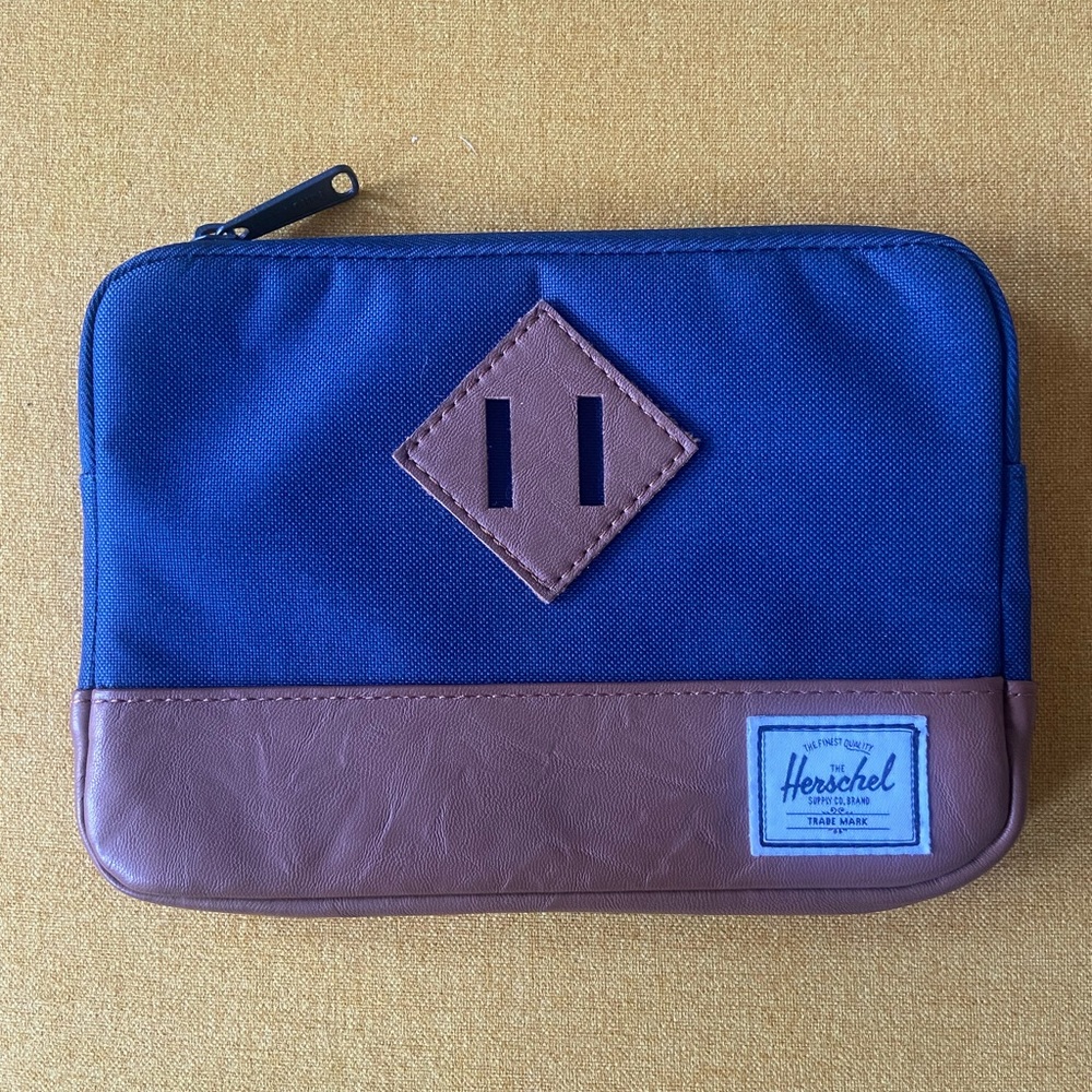 Herschel Supply Company Navy and Leather iPad Mini Case